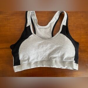 Jockey Gray and Black Sports Bra